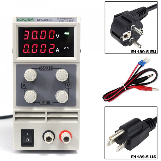 Alimentation régulée 0 ~ 30V 0 ~ 10A  interrupteur de Test KPS3010D