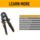 Pince à sertir pour embout 7"  auto-ajustable GSfixtop 10190