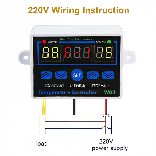 Contrôleur De Température 12V XH-W1411 W88