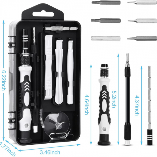 Coffret à outils ménager 115 en 1 avec outils multifonctions pour la réparation d'ordinateurs et téléphone Gsfixtop 151009 Coffret à outils ménager 115 en 1 avec outils multifonctions pour la réparation d'ordinateurs et téléphone Gsfixtop 151009