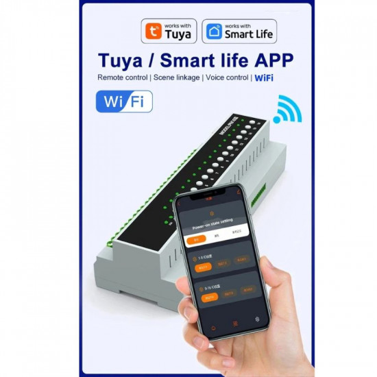 Module de contrôle à distance RCU WiFi intelligent tuya à 6 boutons avec entrée RJ45 compatible Alexa Module de contrôle à distance RCU WiFi intelligent tuya à 6 boutons avec entrée RJ45 compatible Alexa