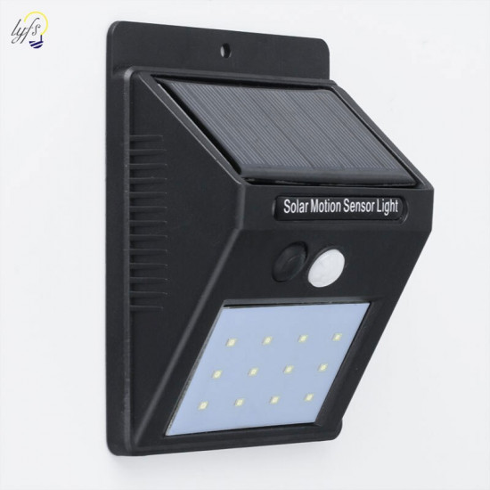 Applique murale lampe solaire à 48 LED avec détecteur de mouvement PIR