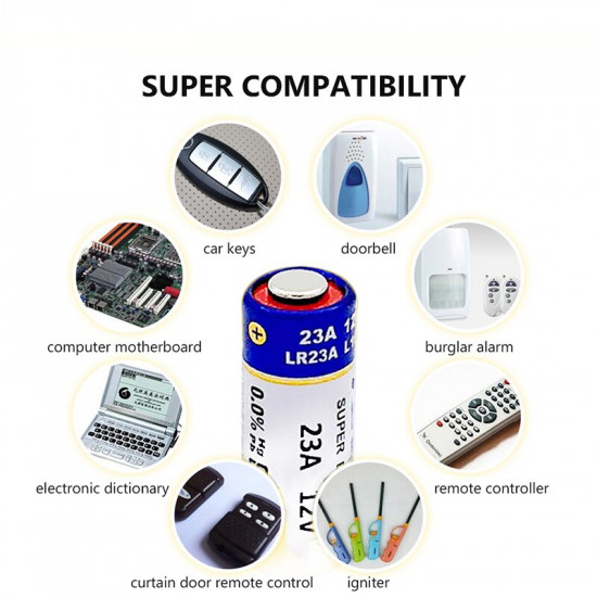 12V 23A alkaline battery for wireless doorbell 12V 23A alkaline battery for wireless doorbell