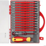 Kit de 26 outils de réparation de tournevis multiples isolés Kit de 26 outils de réparation de tournevis multiples isolés