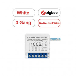 Mini switch 3 voies zigbee sans neutre tuya  AVATTO LZWSM16-3GANG Mini switch 3 voies zigbee sans neutre tuya  AVATTO LZWSM16-3GANG