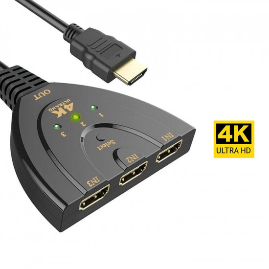Commutateur 3D Mini 3 ports HDMI 4K * 2K