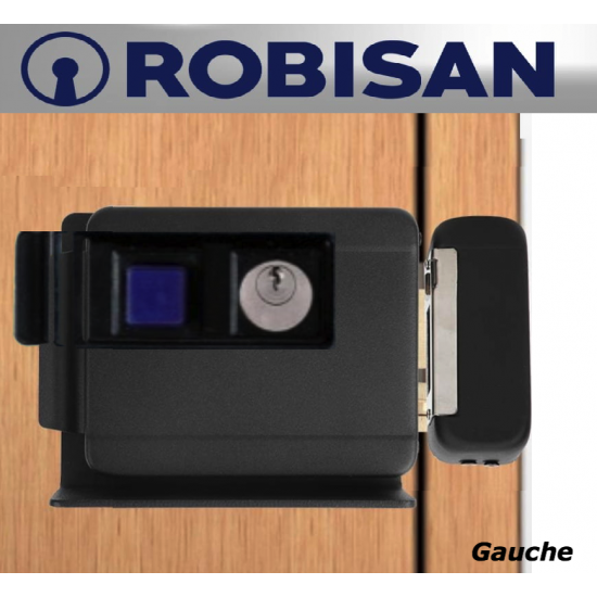 Serrure Electrique Gauche Avec Plaque de Fixation  ROBISAN 658-G 