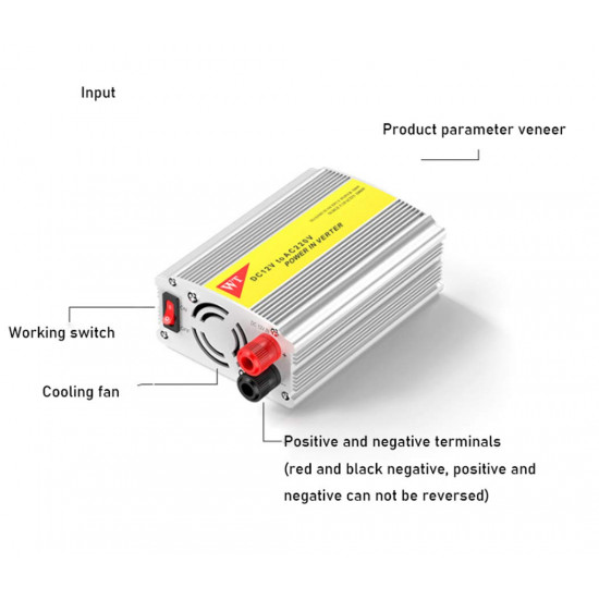 Car Power Inverter 700W DC 12V to AC 220V Vehicle Battery Converter Power Supply On-Board Charger Switch Car Power Inverter 700W DC 12V to AC 220V Vehicle Battery Converter Power Supply On-Board Charger Switch