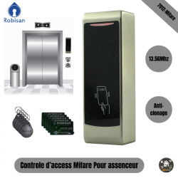 Lecteur de Carte Mifare 13.56 Mhz Pour ascenseur Crypté ROBISAN 7012-MF Lecteur de Carte Mifare 13.56 Mhz Pour ascenseur Crypté ROBISAN 7012-MF