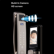 Serrure intelligente  Smart Lock A6 Pro Max Tuya WiFi avec caméra , carte et empreintes digitales 3D