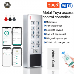 Clavier de contrôle d'accès Métal étanche connecté RFID wifi Tuya A8-WiFi Clavier de contrôle d'accès Métal étanche connecté RFID wifi Tuya A8-WiFi