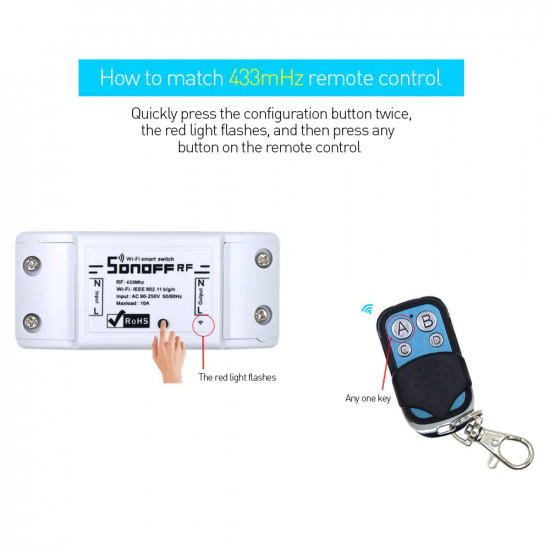 Universal ABCD 433.92 Mhz Remote Control Universal ABCD 433.92 Mhz Remote Control