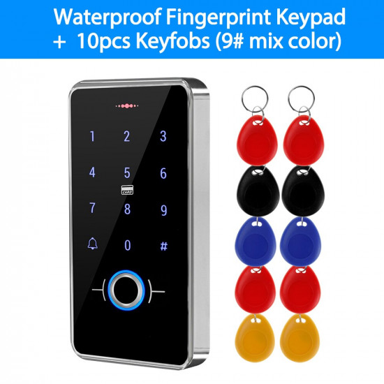 Outdoor IP68 Waterproof RFID Biometrics Fingerprint Access Control Keypad Touch Keyboard 13.56MHz Electronic Door Opener System Outdoor IP68 Waterproof RFID Biometrics Fingerprint Access Control Keypad Touch Keyboard 13.56MHz Electronic Door Opener System