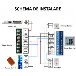 Door Access Control System Switch Power Supply for Fingerprint Access Control MachineDC 12V 5A