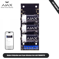 Module d'intégration sans fil pour détecteurs tiers AJAX TRANSMITTER Module d'intégration sans fil pour détecteurs tiers AJAX TRANSMITTER