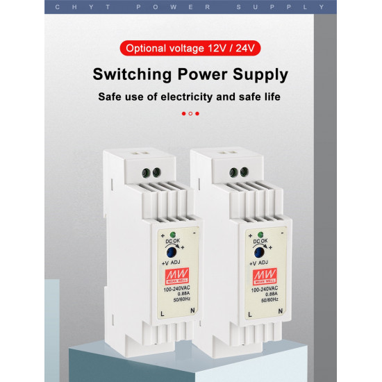 DR-15 15W 100-240V AC To DC 12V 1.25A 0.63A Single Output Industrial DIN Rail Switching Power Supply DR-15 15W 100-240V AC To DC 12V 1.25A 0.63A Single Output Industrial DIN Rail Switching Power Supply