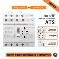 Inverseur de source ATS 4P automatique 3 Phases VSQ4P/63G