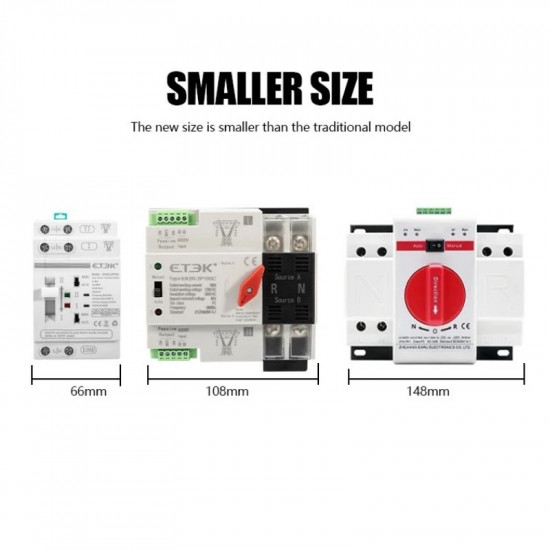 Inverseur de source ATS 4P automatique 3 Phases VSQ4P/63G