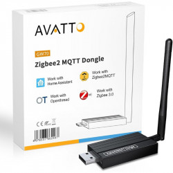 AVATTO  GW70-MQTT ZigBee 3.0 USB Dongle Plus Smart  Gateway,Home Assistant ZHA 2MQTT 