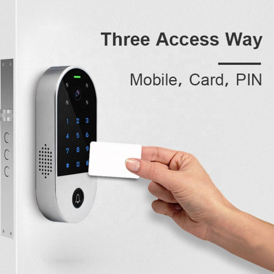 RFID Touch Keypad Video Camera Access Control Android and iOS Mobile Tuya APP 2.4G WiFi Door Video Intercom System RFID Touch Keypad Video Camera Access Control Android and iOS Mobile Tuya APP 2.4G WiFi Door Video Intercom System