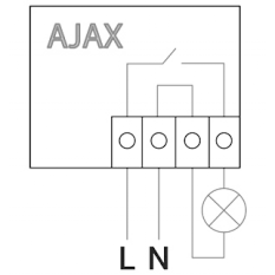 Relais commandé a distance avec moniteur d'énergie 220V AJAX WALLSWITCH AJ-SWITCH