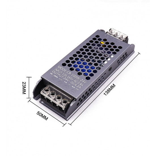 Power supply 12V 8.3A 100W aluminum cage IP20 Power supply 12V 8.3A 100W aluminum cage IP20