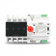 Inverseur de source 3 phases Din Rail ATS double puissance commutateur de transfert automatique  4P 63A 100A TOMZN