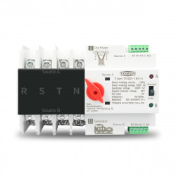 Inverseur de source 3 phases Din Rail ATS double puissance commutateur de transfert automatique  4P 63A 100A TOMZN Inverseur de source 3 phases Din Rail ATS double puissance commutateur de transfert automatique  4P 63A 100A TOMZN