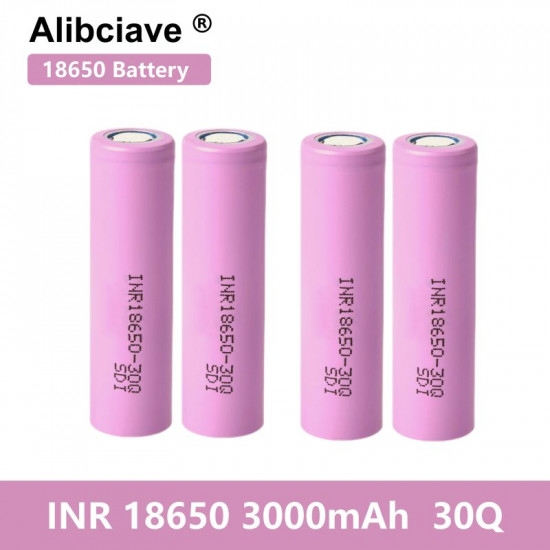 Batterie aste au lithium recahrgeable 3.7V 3000mAh 18650