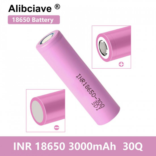 Batterie aste au lithium recahrgeable 3.7V 3000mAh 18650