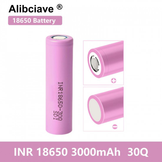 Batterie aste au lithium recahrgeable 3.7V 3000mAh 18650