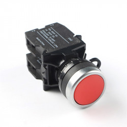 Flat Reset Push Button Switch Installation Caliber RED 22mm