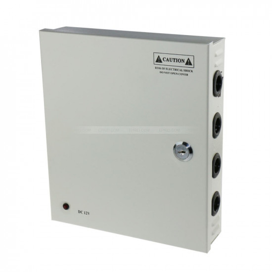 CCTV Power Supply Box, 9 Port Channel 15A 180W Distribution Metal Fuse AC 110 -240V to DC 12V for Surveillance Camera CCTV Power Supply Box, 9 Port Channel 15A 180W Distribution Metal Fuse AC 110 -240V to DC 12V for Surveillance Camera