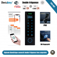 Clavier de contrôle d'accès biométrique connecté double fréquence secukey CFD3-WIFI EM+MF Clavier de contrôle d'accès biométrique connecté double fréquence secukey CFD3-WIFI EM+MF