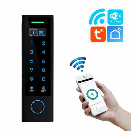 Clavier de contrôle d'accès biométrique connecté double fréquence secukey CFD3-WIFI EM+MF Clavier de contrôle d'accès biométrique connecté double fréquence secukey CFD3-WIFI EM+MF