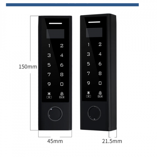 Clavier de contrôle d'accès biométrique connecté double fréquence secukey CFD3-WIFI EM+MF Clavier de contrôle d'accès biométrique connecté double fréquence secukey CFD3-WIFI EM+MF