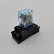 Micro coil Power Relay 11pin 3NO 3NC  5A AC 220V with Socket 12V 