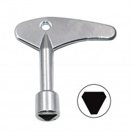 Clé triangulaire intérieure simple pour ascenseur Clé triangulaire intérieure simple pour ascenseur