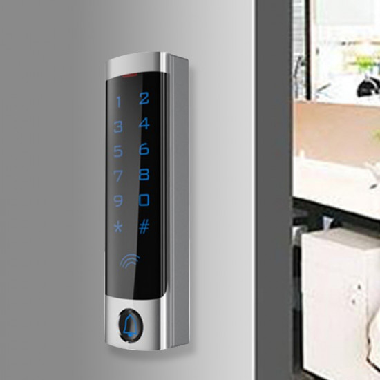 Access Lock Waterproof RFID Touch Keypad Access Control System Door Lock Metal Case 125KHz EM Card Door Entry Access Lock Waterproof RFID Touch Keypad Access Control System Door Lock Metal Case 125KHz EM Card Door Entry