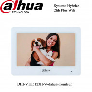 Moniteur hybride 2 fils WiFi Dahua DHI-VTH5123H-W Moniteur hybride 2 fils WiFi Dahua DHI-VTH5123H-W
