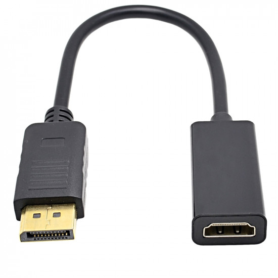 Adaptateur de Câble DP Port d'Affichage Femelle vers HDMI Mâle 1080P
