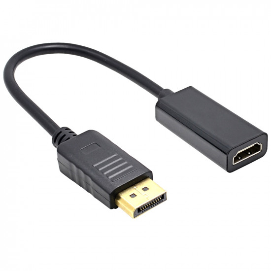 Adaptateur de Câble DP Port d'Affichage Femelle vers HDMI Mâle 1080P