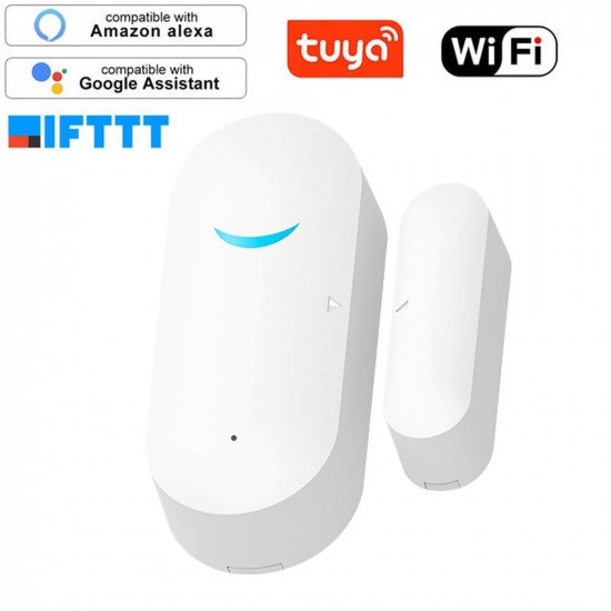 Tuya Smart WiFi Door Sensor Door Open / Closed Detectors WiFi App Notification Alert security alarm support Alexa Google Home Tuya Smart WiFi Door Sensor Door Open / Closed Detectors WiFi App Notification Alert security alarm support Alexa Google Home