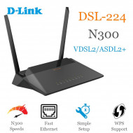 Routeur sans fil N300 VDSL2 avec prise en charge ASDL2+/Ethernet WAN DLINK DSL-224 Routeur sans fil N300 VDSL2 avec prise en charge ASDL2+/Ethernet WAN DLINK DSL-224