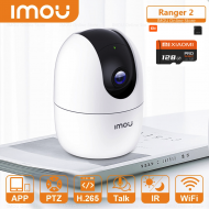 Caméra de Surveillance intelligente suivi 360° Dahua Imou Ranger2 avec carte mémoire 128Go Caméra de Surveillance intelligente suivi 360° Dahua Imou Ranger2 avec carte mémoire 128Go