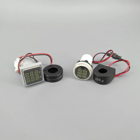 LED Dual Display AC Amp Volt Digital Voltage Current Meter Indicator LED Dual Display AC Amp Volt Digital Voltage Current Meter Indicator