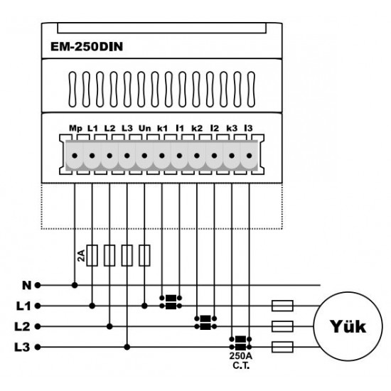 Multimètre numérique sur panneau TENSE EM-250D Multimètre numérique sur panneau TENSE EM-250D