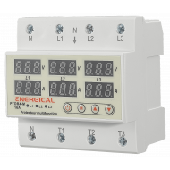 ADJUSTABLE VOLTAGE AND CURRENT PROTECTOR THREE-PHASE PTDR 4M 16A (MACHINE)