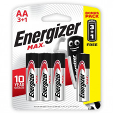 PILE R6 ENERGIZER ALKALINE MAX AA X 4 E91 BP4 ( 3+1 )