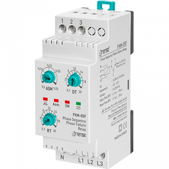 Relais de surveillance de phase réglable en asymétrie TENSE FKM-05F